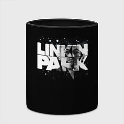 Кружка 3D Linkin Park логотип с фото, цвет: 3D-белый + черный — фото 2