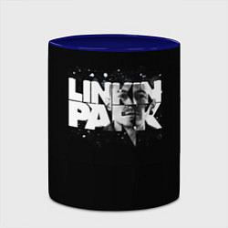 Кружка 3D Linkin Park логотип с фото, цвет: 3D-белый + синий — фото 2