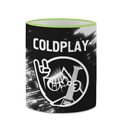 Кружка 3D Coldplay КОТ Краска, цвет: 3D-светло-зеленый кант — фото 2