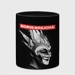 Кружка 3D Boris Brejcha в маске, цвет: 3D-белый + черный — фото 2