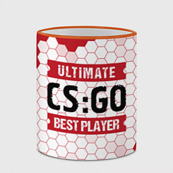Кружка 3D CS:GO: красные таблички Best Player и Ultimate, цвет: 3D-оранжевый кант — фото 2