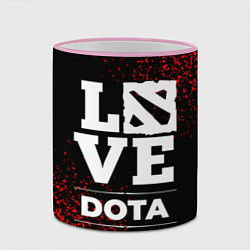 Кружка 3D Dota Love Классика, цвет: 3D-розовый кант — фото 2