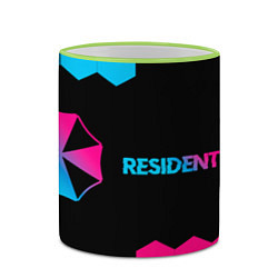 Кружка 3D Resident Evil Neon Gradient, цвет: 3D-светло-зеленый кант — фото 2