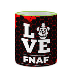 Кружка 3D FNAF Love Классика, цвет: 3D-светло-зеленый кант — фото 2