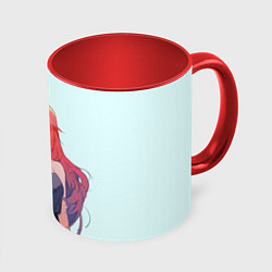 Кружка 3D Красотка Хва, цвет: 3D-белый + красный