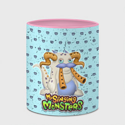 Кружка 3D My Singing Monsters - Гуджуб, цвет: 3D-белый + розовый — фото 2