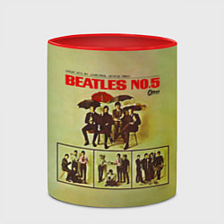 Кружка 3D Beatles N0 5, цвет: 3D-белый + красный — фото 2