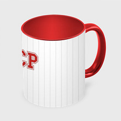 Кружка 3D СССР - Союз Советских Социалистических Республик, цвет: 3D-белый + красный