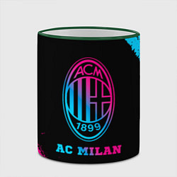 Кружка 3D AC Milan - neon gradient, цвет: 3D-зеленый кант — фото 2