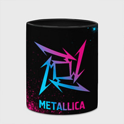 Кружка 3D Metallica - neon gradient, цвет: 3D-белый + черный — фото 2