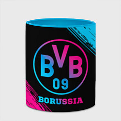 Кружка 3D Borussia - neon gradient, цвет: 3D-белый + небесно-голубой — фото 2