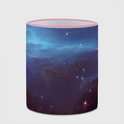 Кружка 3D Космический дым, цвет: 3D-розовый кант — фото 2