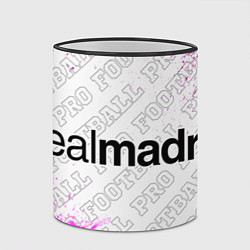 Кружка 3D Real Madrid pro football: надпись и символ, цвет: 3D-черный кант — фото 2