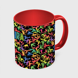Кружка 3D Capoeira colorful mens, цвет: 3D-белый + красный