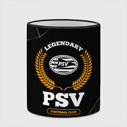 Кружка 3D Лого PSV и надпись legendary football club на темн, цвет: 3D-черный кант — фото 2
