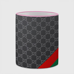 Кружка 3D В стиле gucci, цвет: 3D-розовый кант — фото 2