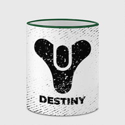 Кружка 3D Destiny с потертостями на светлом фоне, цвет: 3D-зеленый кант — фото 2