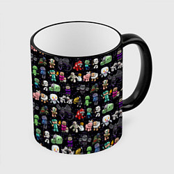 Кружка 3D Minecraft game characters, цвет: 3D-черный кант