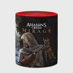 Кружка 3D Скрытый Басим Assassins creed mirage, цвет: 3D-белый + красный — фото 2