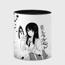 Кружка 3D Красотка Мико арт, цвет: 3D-белый + черный — фото 2
