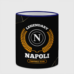 Кружка 3D Лого Napoli и надпись legendary football club на т, цвет: 3D-синий кант — фото 2