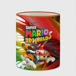 Кружка 3D Tiger-Bowser - Super Mario 3D World, цвет: 3D-оранжевый кант — фото 2