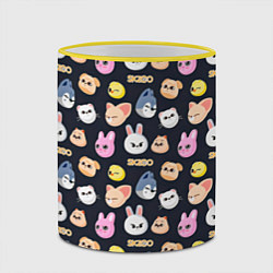 Кружка 3D Skzoo pattern, цвет: 3D-желтый кант — фото 2