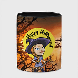 Кружка 3D Happy Halloween - Witch, цвет: 3D-белый + черный — фото 2