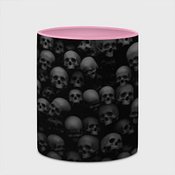 Кружка 3D Композиция из черепов - Dark, цвет: 3D-белый + розовый — фото 2