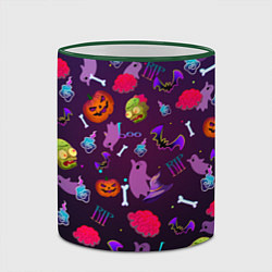 Кружка 3D Это Хэллоуин, цвет: 3D-зеленый кант — фото 2