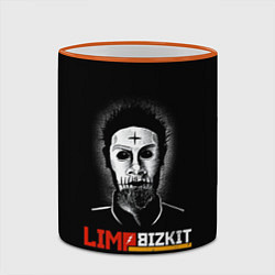 Кружка 3D Limp bizkit Wes Borland, цвет: 3D-оранжевый кант — фото 2