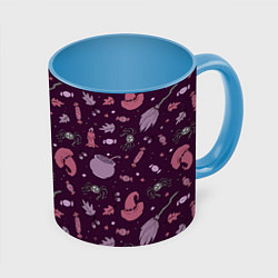 Кружка 3D Магия и волшебство, цвет: 3D-белый + небесно-голубой