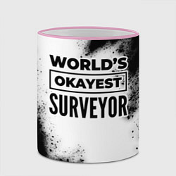 Кружка 3D Worlds okayest surveyor - white, цвет: 3D-розовый кант — фото 2