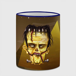 Кружка 3D Зомби - хэллоуин, цвет: 3D-синий кант — фото 2