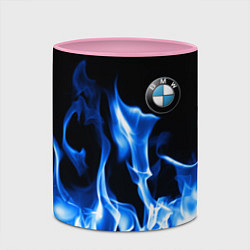 Кружка 3D BMW fire, цвет: 3D-белый + розовый — фото 2