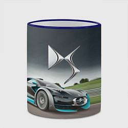 Кружка 3D Citroen DS Spirit - скоростной режим, цвет: 3D-синий кант — фото 2
