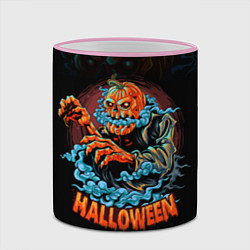 Кружка 3D Жуткий Хэллоуин Halloween, цвет: 3D-розовый кант — фото 2