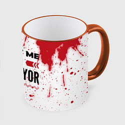 Кружка 3D Trust me Im surveyor white, цвет: 3D-оранжевый кант