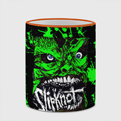 Кружка 3D Slipknot - green monster по, цвет: 3D-оранжевый кант — фото 2