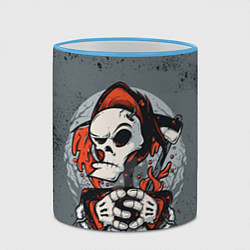 Кружка 3D Slipknot Скелет, цвет: 3D-небесно-голубой кант — фото 2