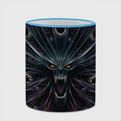 Кружка 3D Scream alien monster, цвет: 3D-небесно-голубой кант — фото 2