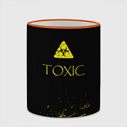 Кружка 3D TOXIC - Биологическая опасность, цвет: 3D-оранжевый кант — фото 2