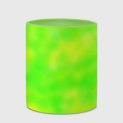 Кружка 3D Цвет сочное яблоко, цвет: 3D-белый + светло-зеленый — фото 2