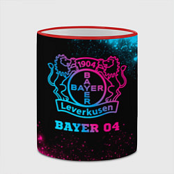 Кружка 3D Bayer 04 - neon gradient, цвет: 3D-красный кант — фото 2