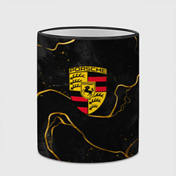 Кружка 3D Gold Porsche, цвет: 3D-черный кант — фото 2