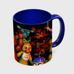 Кружка 3D Five Nights at Frеddys, цвет: 3D-белый + синий