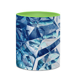 Кружка 3D Рассеивающие кристаллы, цвет: 3D-белый + светло-зеленый — фото 2