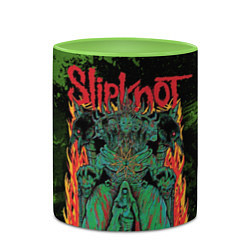 Кружка 3D Slipknot green satan, цвет: 3D-белый + светло-зеленый — фото 2