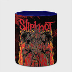 Кружка 3D Slipknot black and red, цвет: 3D-белый + синий — фото 2