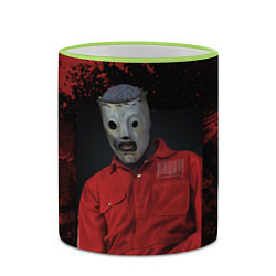 Кружка 3D Slipknot red & black, цвет: 3D-светло-зеленый кант — фото 2